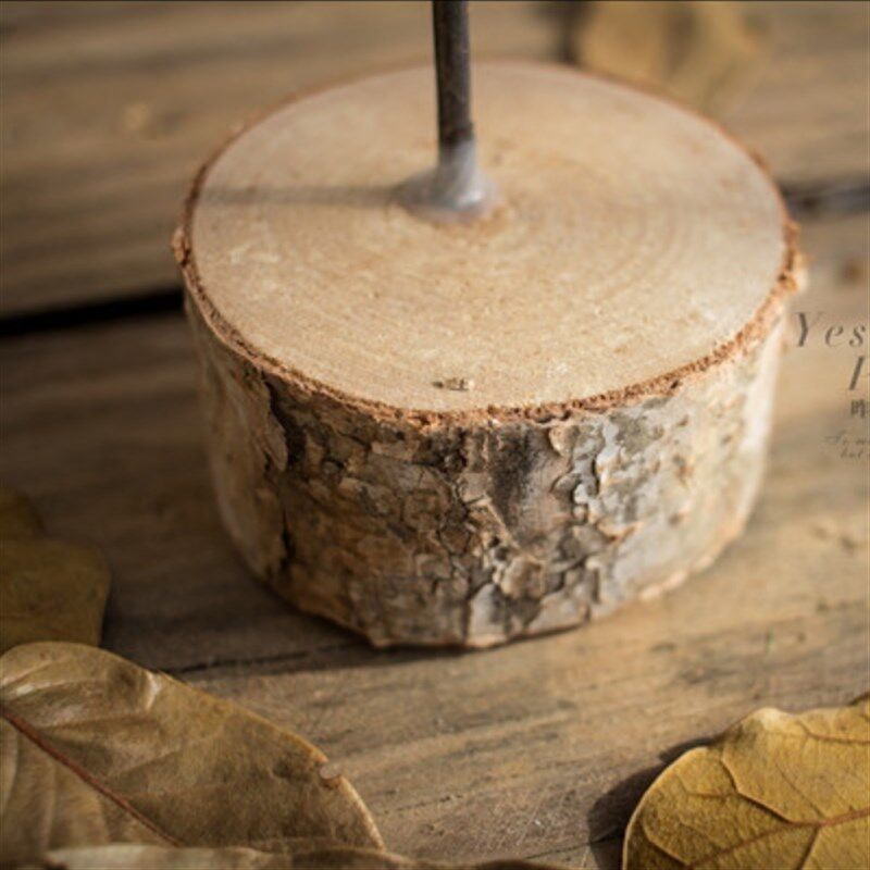 森系实木木片树皮圣诞树桌面摆件餐桌装饰摄影道具圣诞节礼物