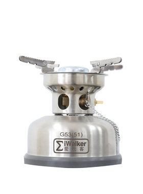 爱玩客AG53户外酒精炉汽油炉子多燃料乙醇炉具不锈钢便携野外炉头