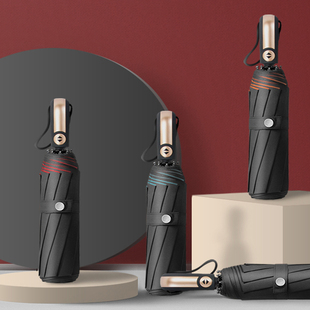 零时差全自动雨伞男女双人大号超大折叠晴雨两用加固抗风双层三人