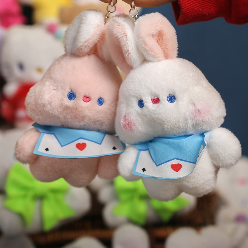 兔兔系列挂件可爱公仔毛绒钥匙扣创意礼物书包挂饰安抚玩偶布娃娃