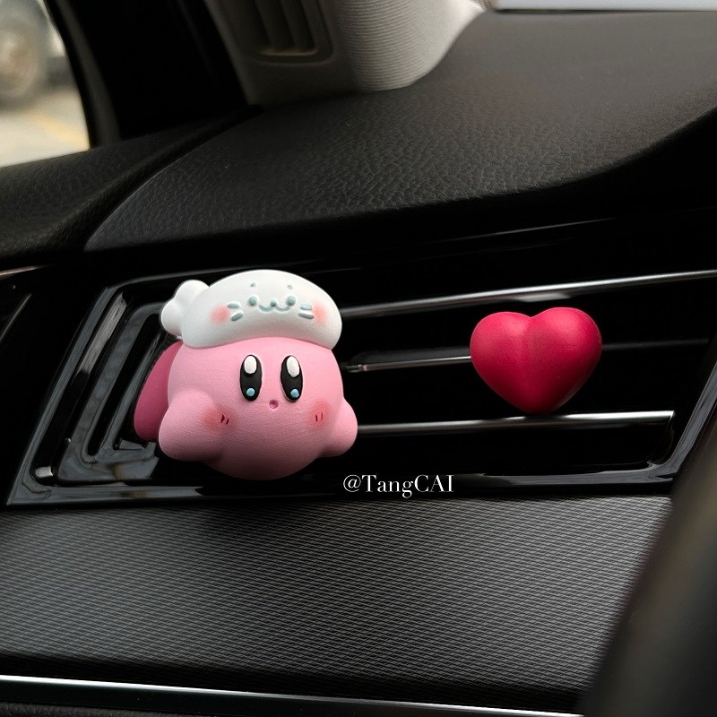 星之卡比车载香薰可爱汽r车出风口夹车用香氛女生车内饰品车饰礼