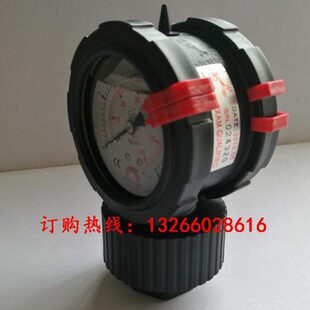 供应台湾华记PP双面隔膜压力表\原装华记双面PP隔膜压力表4KG-10K