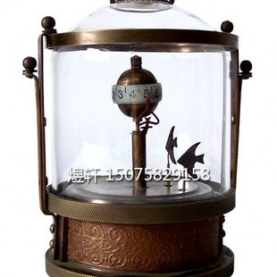 全铜鱼缸钟表|上弦机械钟表|仿复古老式钟表|古典钟表|把玩杂项钟