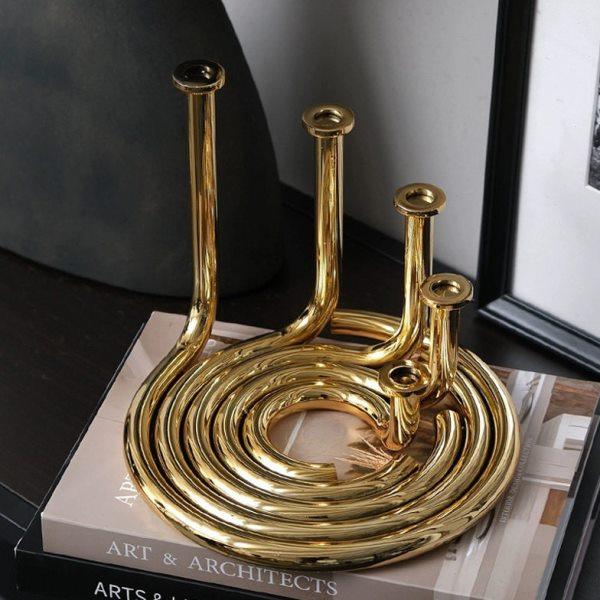 现简约创意金属组合烛台书房样板间售楼部书架桌面装饰品摆件,饰品/流行首饰/时尚饰品新,摆件,淘宝优惠券,粉丝福利购,淘宝优惠卷