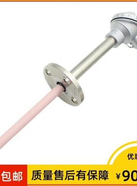 WRN-431 刚玉管热电偶 k型 φ25 L=700*550mm 0-1100℃ 法兰 DN65