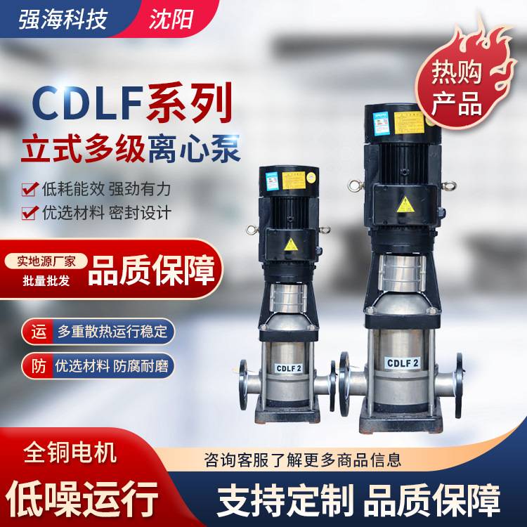 立式高扬程供水泵增压CDLF5-20立式多级离心泵净化给水供水不锈钢