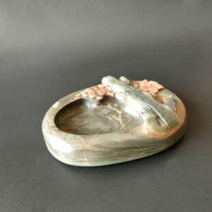 攀枝花苴却砚厂家直销带盖花鸟砚台文房四宝端砚歙砚洮砚