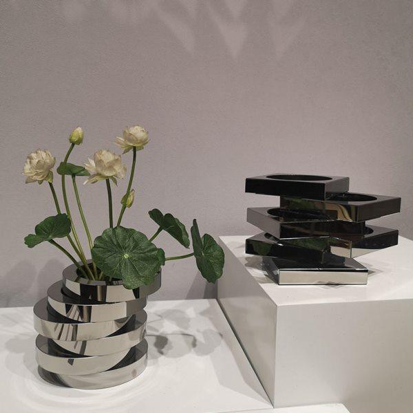 现简约轻奢水晶花花器摆件样板房售楼处博古架笔筒装饰品摆设,家居饰品,花瓶,淘宝优惠券,粉丝福利购,淘宝优惠卷