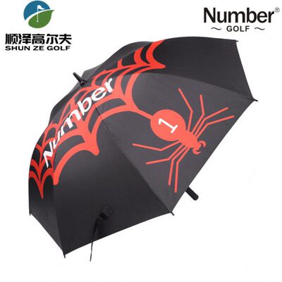 Number高尔夫男士雨伞时尚个性蜘蛛LOGO单层雨伞22全新款