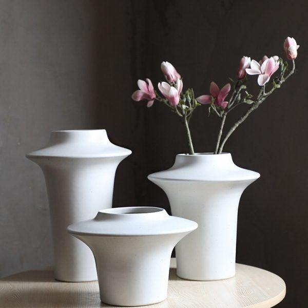 手工陶艺粗陶花器干花插花摆件禅意茶室花陶瓷花盆陶泥陶,家居饰品,花瓶,淘宝优惠券,粉丝福利购,淘宝优惠卷