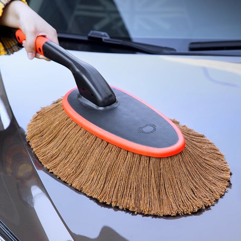 汽车折叠蜡刷擦车拖把除尘掸子扫车灰尘车用棉蜡T拖车刷子洗车神