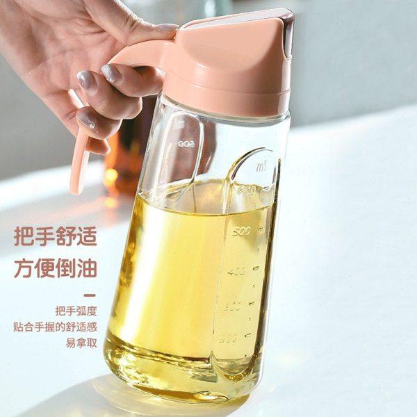 油壶玻璃罐厨房家用不锈钢自动开合不挂油一体重力感应油瓶带刻度,厨房/烹饪用具,油壶,淘宝优惠券,粉丝福利购,淘宝优惠卷