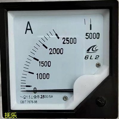 6L2带过载交流电流表6L2-2500/5A过载5000.6L2-2.5KA  2.5K/5A 3K