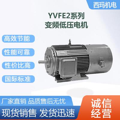 西安泰富电机YV2-250M-6极37W低压变频交流三相异步电动机