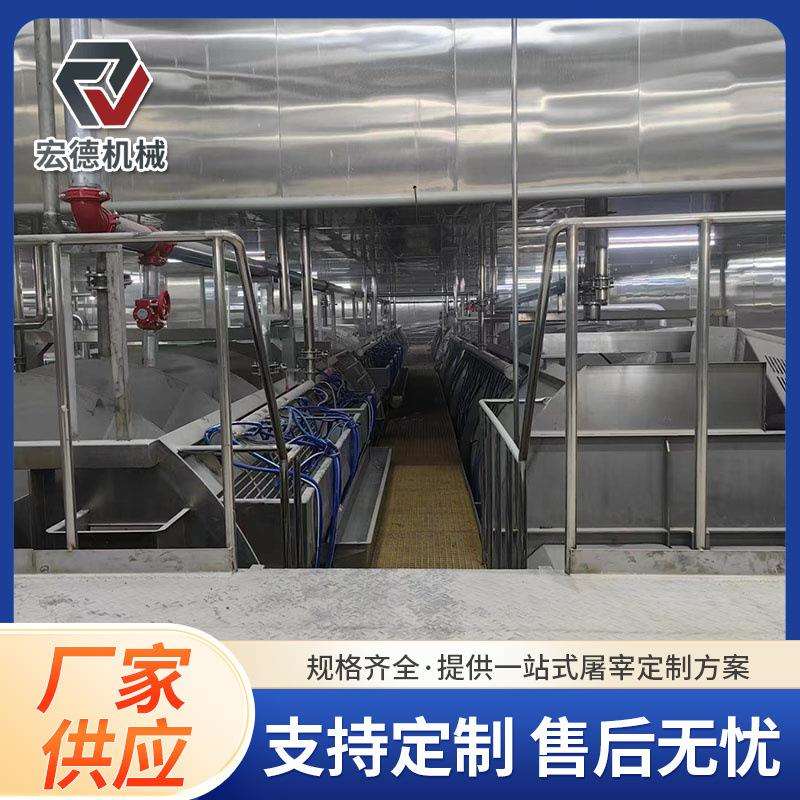 商用宰鸡用烫脱设备淘汰蛋鸡烫毛脱毛设备家禽自动脱毛生产线
