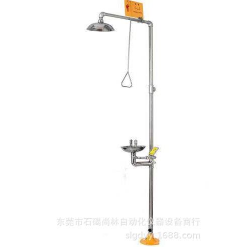 BH1012复合式(X-I)标准304不锈钢紧急洗眼器 喷淋带洗眼装置