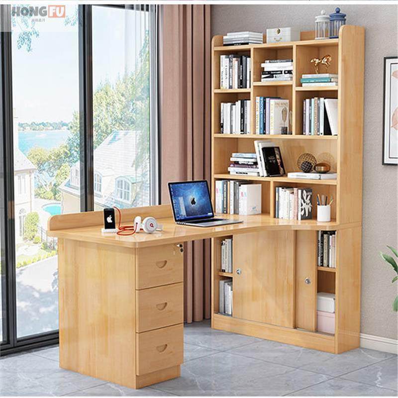 鸿福实木转角书桌书架一体卧室电脑桌组合家用儿童学习桌简约学习,模玩/动漫/周边/娃圈三坑/桌游,模型制作工具/辅料耗材,淘宝优惠券,粉丝福利购,淘宝优惠卷