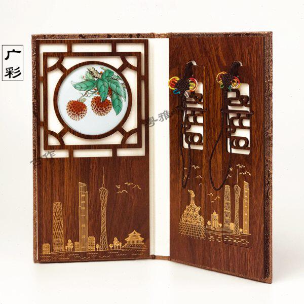 广绣粤绣 广彩 纯手工 广府岭南文化礼品 广州特色 红棉 荔枝