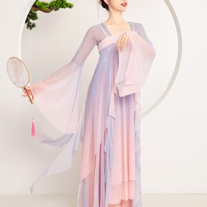 倾城舞后古典舞渐变纱衣洛阳旧事舞蹈演出服中国舞身韵艺考表演服