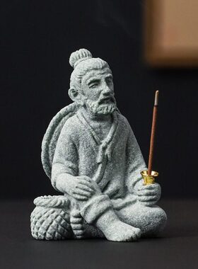 钓鱼翁香插线香插创意桌面装饰茶道香炉摆件家用室内熏香炉线香座