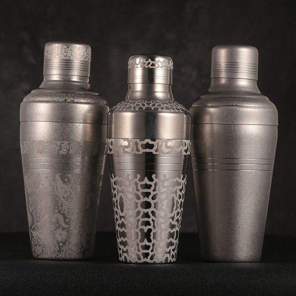 调酒师 宝龙男爵专业日式英式三段式咖啡雪克壶摇调酒壶Shaker