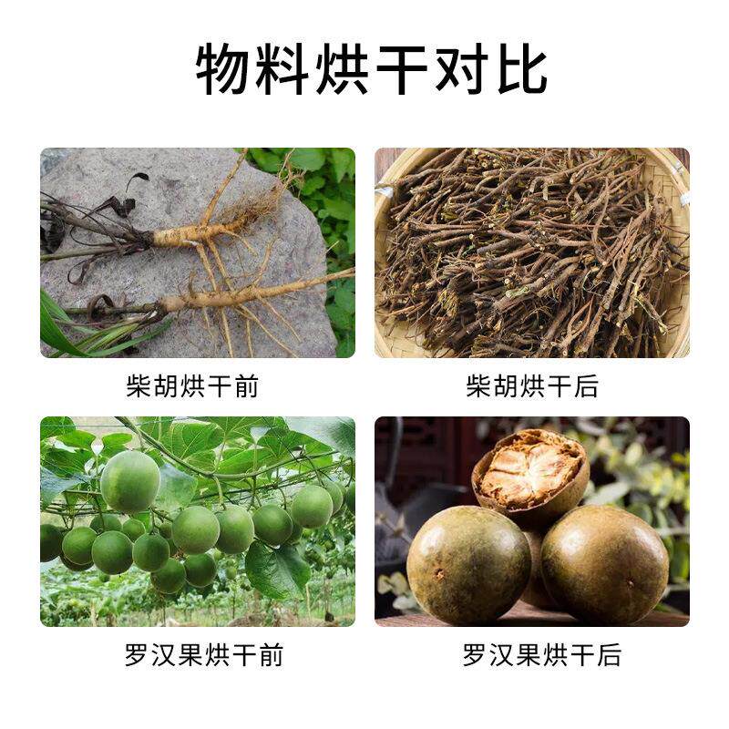 全REW自动罗汉果烘干箱柴草柴胡烘干设箱备式柴北胡烘干机温度自