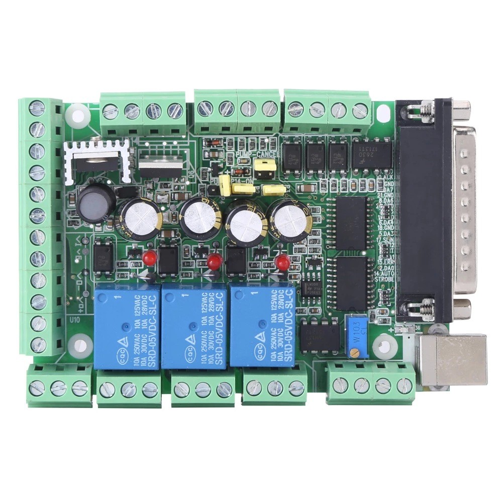 MACH3V2.1-L步进电机分线板转接头4轴6轴控制器数控雕刻机板