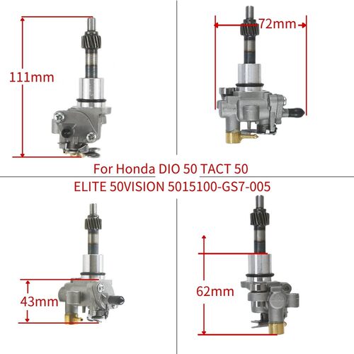 燃油泵DIO50 TACT50 ELITE 50 VISION 50-15100-GS7-005机油泵