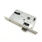 通用型门锁卧室房门木门家用锁体148mm大50不锈钢黑色执手锁配件