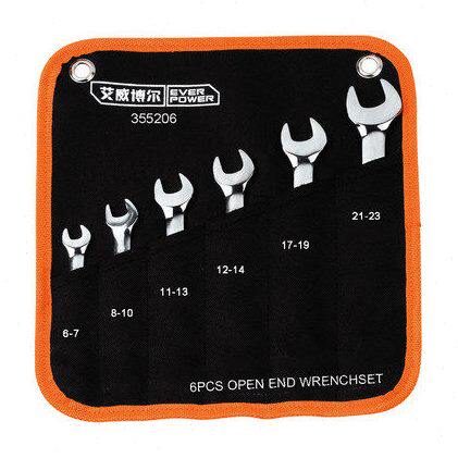 EVERPOWER 艾威博尔6件套精品镜面双开口扳手组套355206型扳手