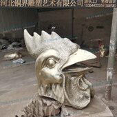 十二生肖兽头雕塑属相兽头动物雕塑公园广场喷泉水景装 饰景观铜雕