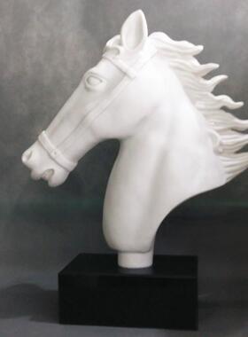 树脂工艺品马头马到功成摆件 民间工艺品 客厅样板房展厅摆饰