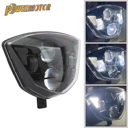 越野摩托车GAS双圆凸镜LED大灯EC 250 250F 300F EX 300 LED灯芯