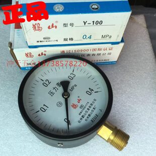 正宗杭州鹳山仪表 Y-100 压力表0.4MPa 隔膜压力表表头 直径100mm