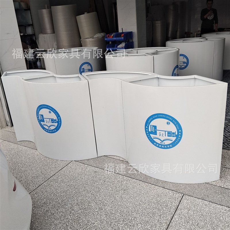 定制圆形花架异型花坛园艺种植铁艺花箱组合花槽户外商场围栏花盆