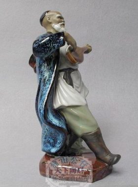 石湾陶瓷工艺品摆设丰收颂家居装饰品人物简约桌面现代客厅摆件