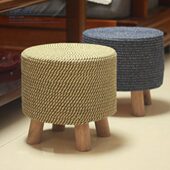 布艺小凳子家用矮凳脚踏圆凳简约客厅沙发茶几凳创意墩子实木板凳