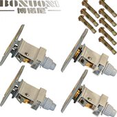 博诺尼升降晾衣架顶盖支架配件手摇晾衣架滑轮单双万向轮铜定向轮