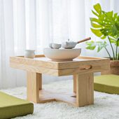 随园实木日式 茶几 榻榻米阳台炕桌小户型飘窗桌水曲柳木茶桌新中式