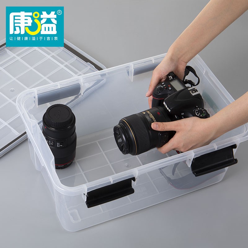 3IGP康溢密封防潮箱加厚透明防潮收纳箱整理箱密封箱储物箱回南