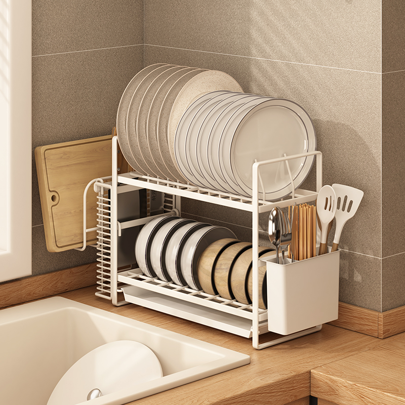 超窄厨房碗碟收纳架沥水晾碗架碗盘子碗筷洗碗餐具台面.沥水架窄