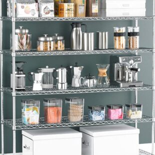 川井线网置物架货架六层镀铬层架家用仓储网板铁架车间物料存储架