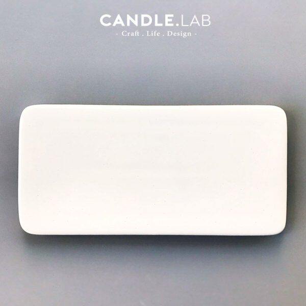 CANDLE.LAB | 白色长方平盘瓷盘调色盘蜡烛制作工具试色盘N1
