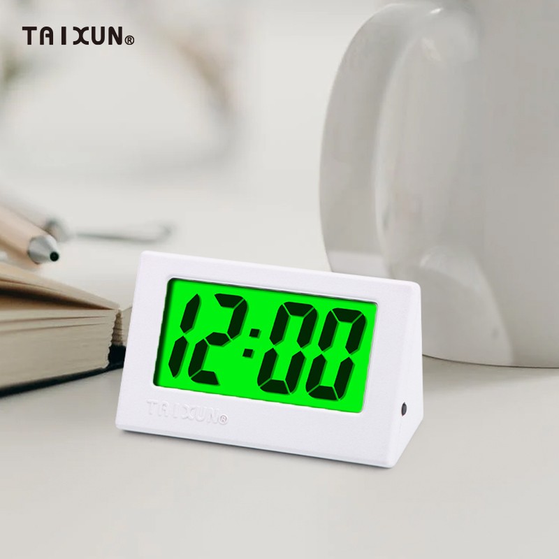 夜光桌面钟表摆件看时间迷你简约现代大屏幕电子时钟电.子表创意