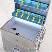 不锈钢一次成型提款 车镜面高档运钞车钱箱 车银行专用豪华柜员款