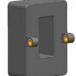 卧式方孔AKH-0.66/M32 400/5母排式电流互感器30*10环氧树脂浇注