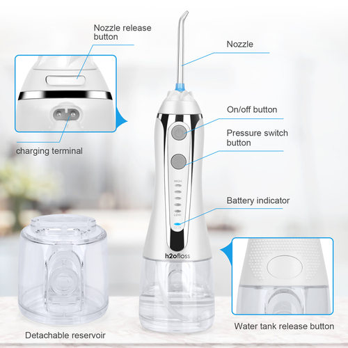 H2OFLOSS水牙线工厂电动冲牙器irrigator电动BFT工厂跨境亚马逊