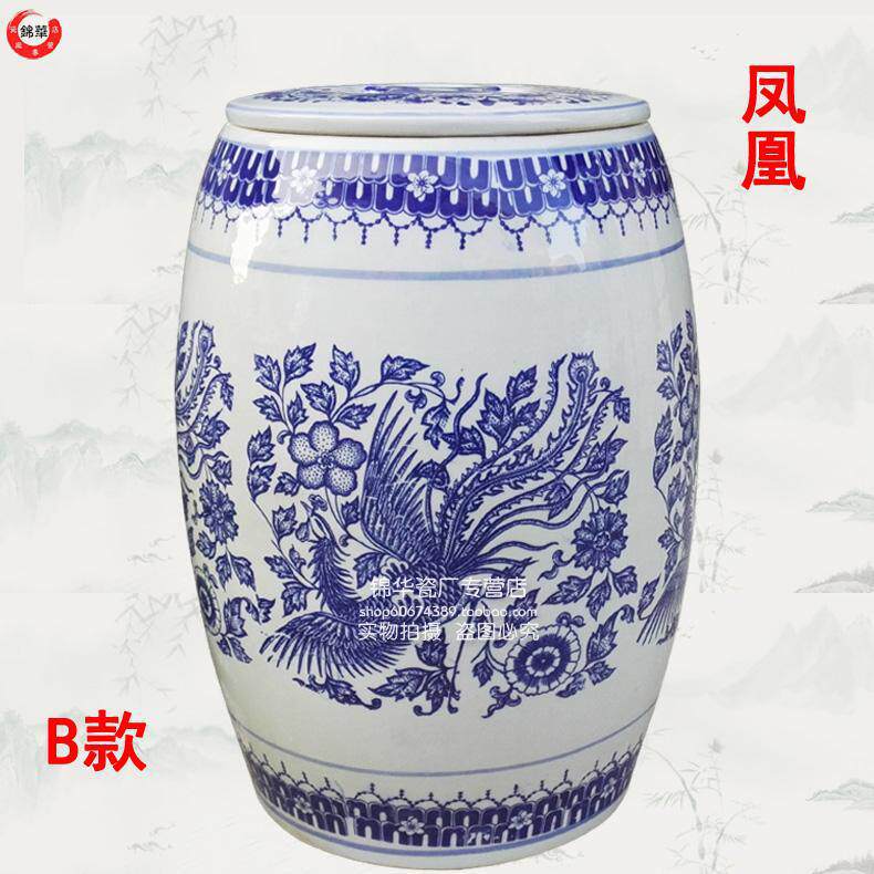 景德镇米桶米缸25斤30斤50斤平盖有盖陶瓷储物罐腌菜腌肉缸坛水缸