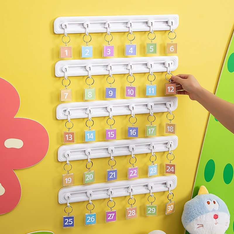 幼儿园区域进区卡牌挂牌小班规则牌挂钩环创材料包Y区角创意排钩