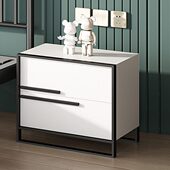 卧室整装 不锈钢五金床头柜简约储物 轻奢现代金属床头柜